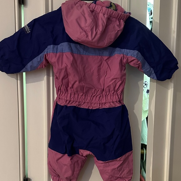 Kids Columbia Pink and Blue Snowsuit - Picture 4 of 4